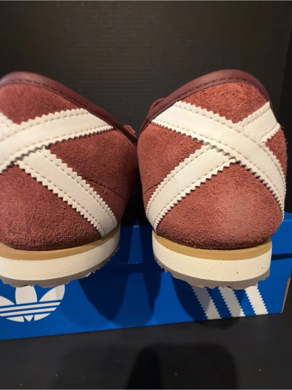 adidas Italia 70s Suede Sneakers - Maroon/White